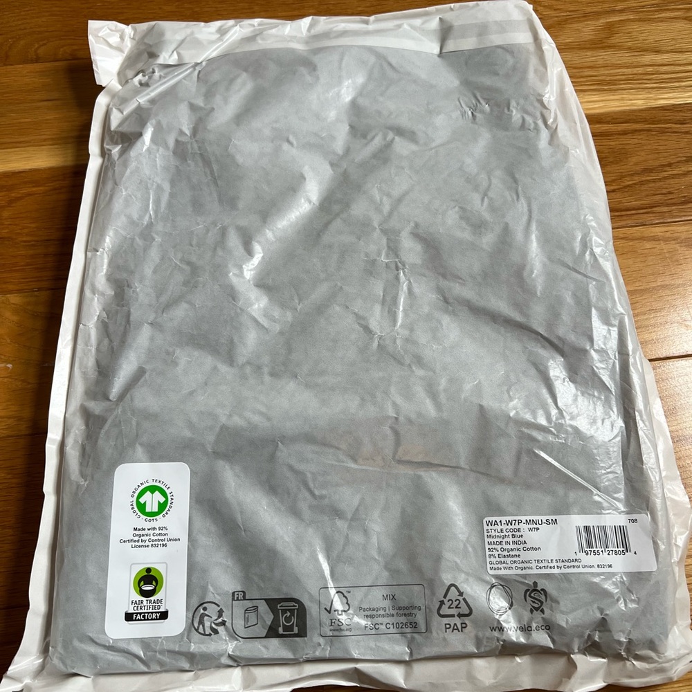 NWT Pact Organic Easy Rib Wide Leg Lounge Pant - Size Small - Picture 3 of 3